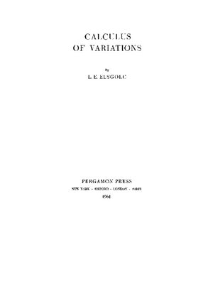 cover image of Calculus of Variations
